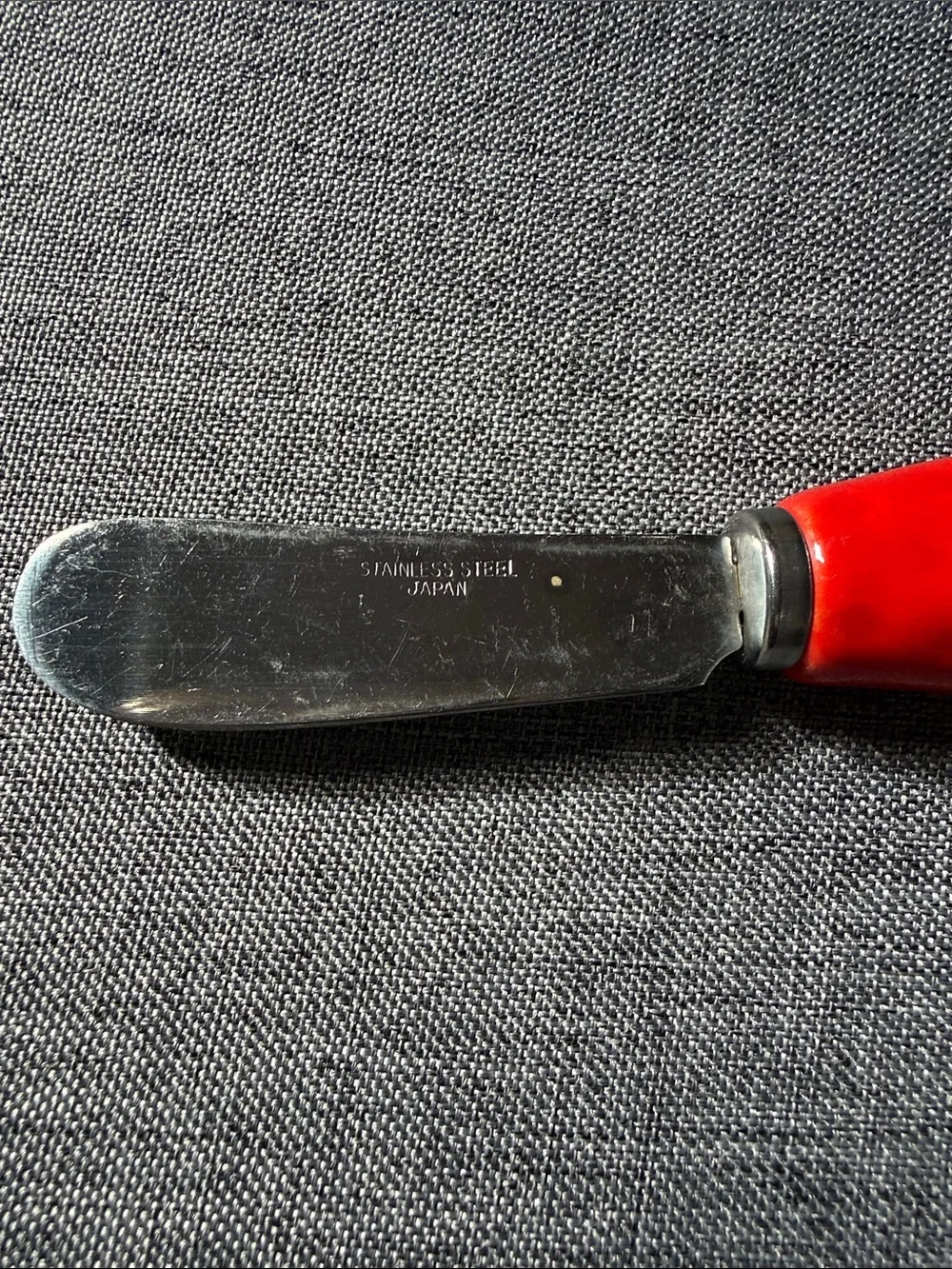 Vintage Shafford Strawberry-Handle Butter Knife - Stainless Steel Japan